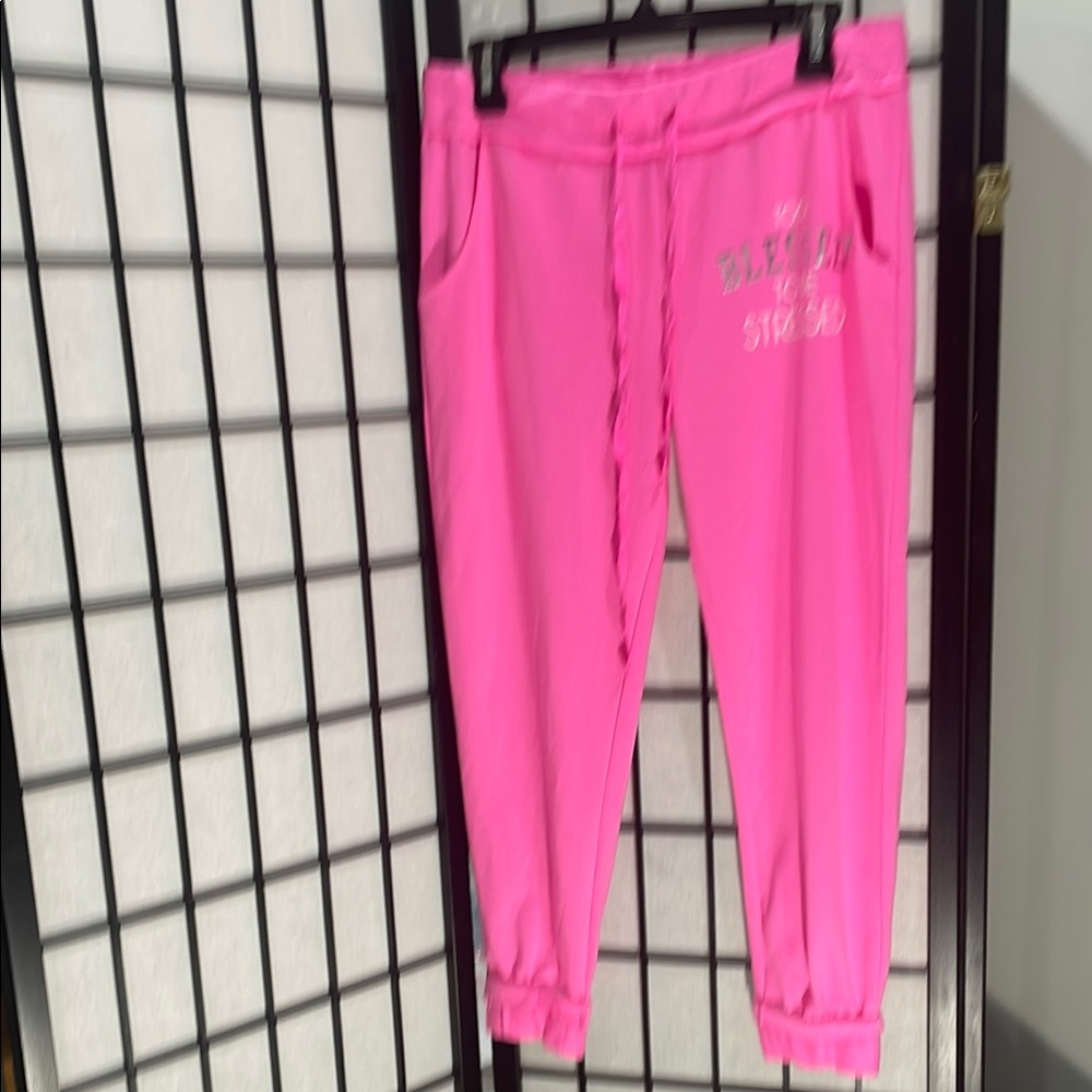 Pink Kids Jogger Pants